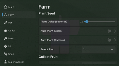 NoLag Hub no key Grow a garden script